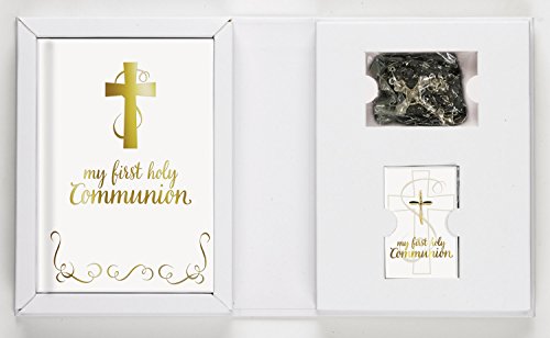Creative Brands Faithworks - Abundant Grace First Communion Gift Set, 5-Piece, Boy