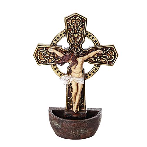 Pacific Trading DIVINITY COLLECTION Crucifix Holy Font Figurine