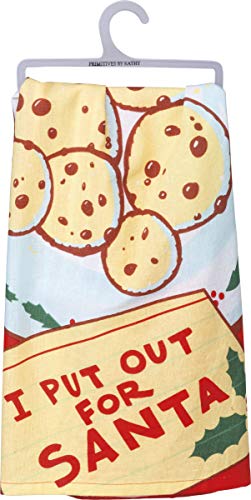 Primitives by Kathy Kitchen Dish Towel - I Put Out for Santa