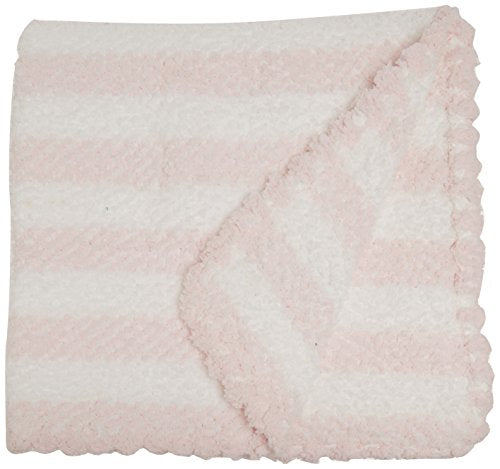Birchwood Applesauce Striped Baby Blanket, Pink/White