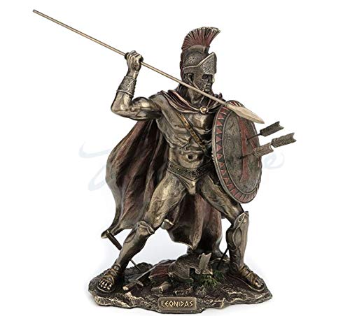 Veronese Unicorn Studio King Leonidas Greek Warrior of Sparta Statue Sculpture