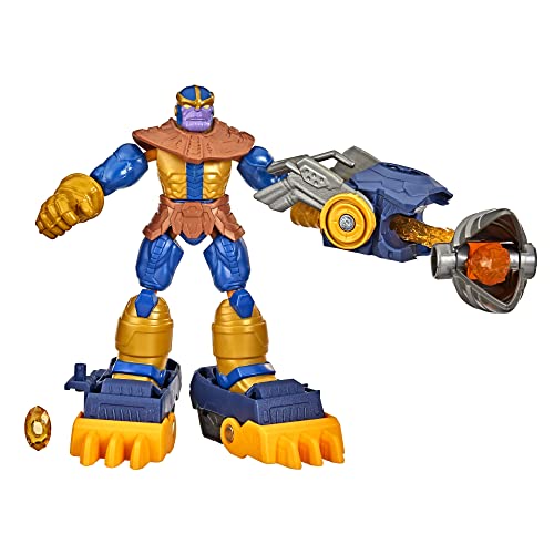 Hasbro Avengers Marvel Bend and Flex Missions Thanos Fire Mission Figure, 6-Inch-Scale Bendable Toy with 2-in-1 Accessory for Kids Ages 4 and Up