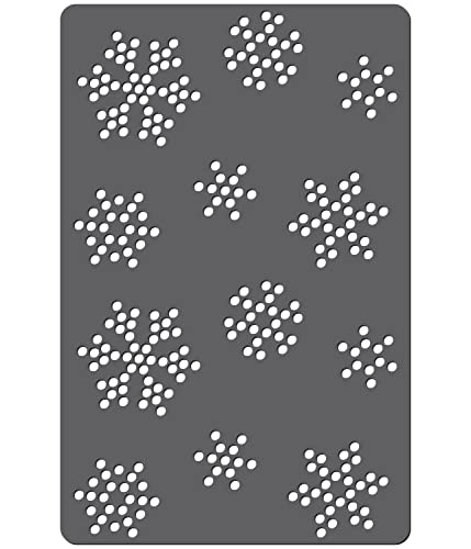 Rhinestone Genie Pattern-Snowflakes Magnetic Rhinestone Template, Black