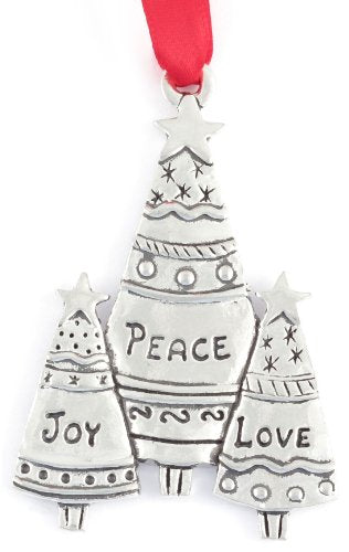 Basic Spirit Three Trees 3-Inch Pewter Ornament