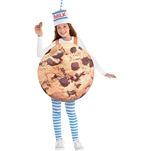 Amscan Suit Yourself Cookies & Milk Halloween Costume for Kids, Standard Size, with Hat