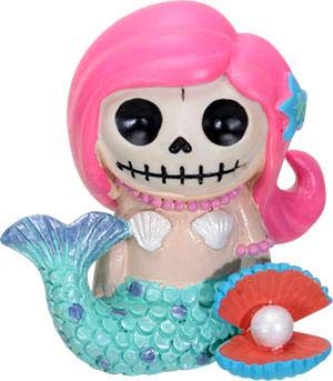 Pacific Trading SUMMIT COLLECTION Furrybones Ariel Signature Skeleton in Mermaid Costume Beside Clam with Pearl