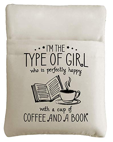 Shelftify A Cup of Coffee and A Book Book Sleeve - Book Cover for Hardcover and Paperback - Book Lover Gift - Notebooks and Pens Not Included