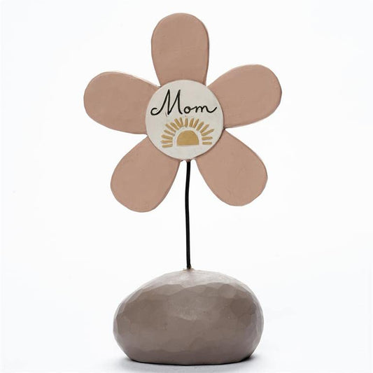 Blossom Bucket Mom Flower Bright Blessings Figurine, 5.25-inch Height, Resin