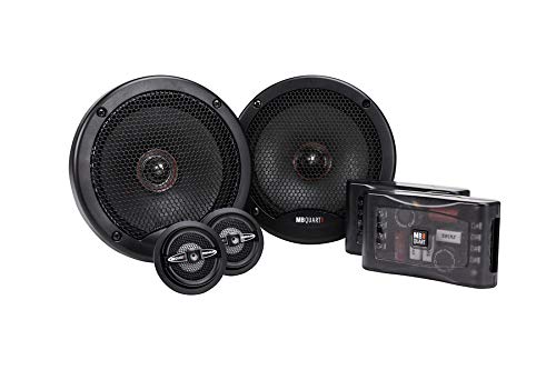 Maxxsonics MB Quart PS1-216 Premium 2-Way Component Car Speaker System (Black, Pair)  6.5 Inch Speaker System, 240 Watt Car Audio, 4 OHMS (Grills Included)