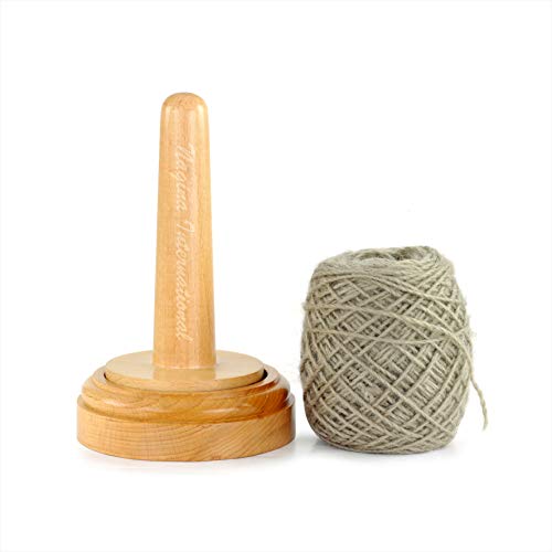 Nagina International Wool & Yarn Ball Unwinder/Woolen Yarn Balls Unfurling Tool | Light Wooden Knitters & Crocheters Portable Unwinding Ideas & Tools | Yarn & Crafts Dispensing Accessories | Wooden Knitting Skein Yarn B