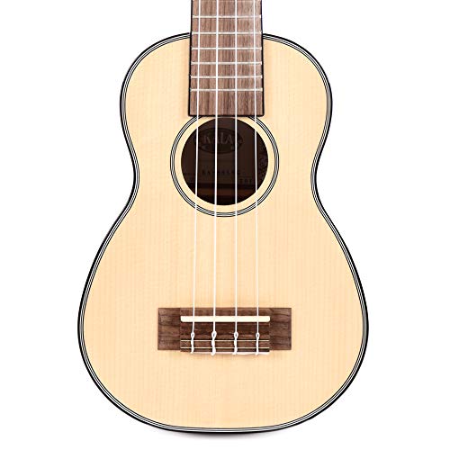 Kala KA-SSLNG Soprano Long Neck - Solid Spruce Top / Mahogany Ukulele, Natural, Soprano