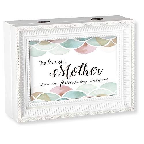 Roman Music Box The Love of Mother White Box Mothers Day - Plays Clair De Lune