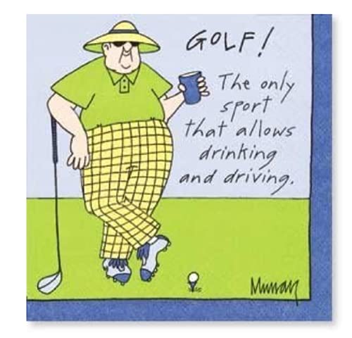 Design Design Humorous "Golf" Beverage Napkins
