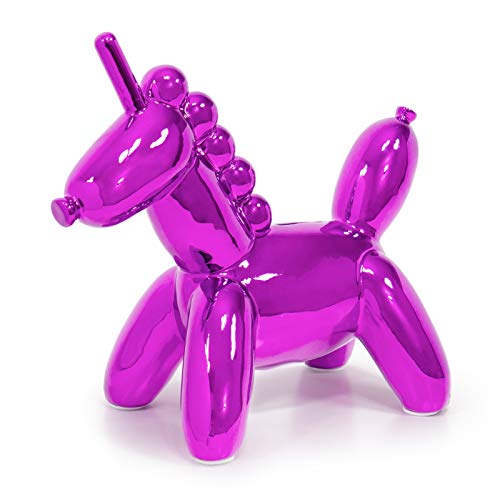 Made By Humans Balloon Money Bank - Large Unicorn - Cool Unicorn Piggy Bank Gift for Kids and Adults (Pink)