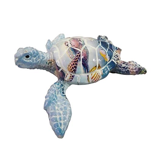 Beachcombers B22750 Small Resin Turtle Oceans Figurine, 3.94-inch Length