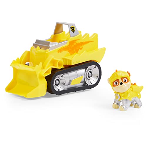 Spin Master 6063587 PAW Patrol Rescue Knights Rubble Transforming Toy Car with Collectible Action Figure