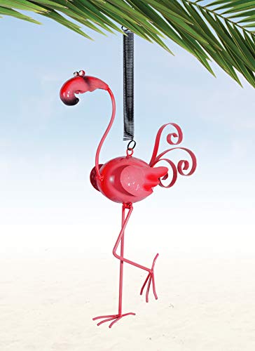 Sunset Vista Design Bouncy Garden Decoration, 18", Flamingo