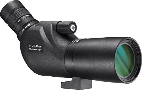 BARSKA AD12682 Naturescape 15-45x50 Waterproof Spotting Scope with Tripod & Case for Birding, Target Shooting, etc