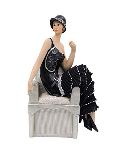 Comfy Hour Glamour Elegance Victorian Style Lady Collection Camille Lady Sitting On Sofa Resin Art Figurine,10-inch Height