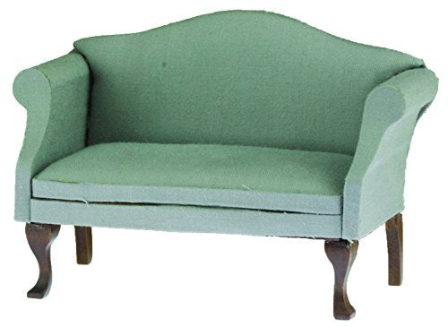 Aztec Imports Melody Jane Classics by Handley Dollhouse Sofa, Walnut with Gray Fabric