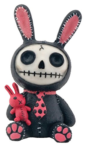 Pacific Trading Black and Pink Bunny Bun-Bun Furry Bones Collectible Figurine