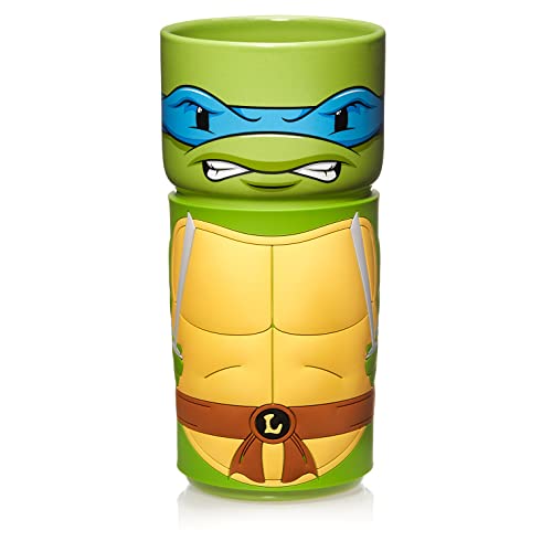 CosCups by Numskull TMNT Leonardo Ceramic Mug Gift with Rubber Sleeve 400ml - Official Teenage Mutant Ninja Turtles Merchandise