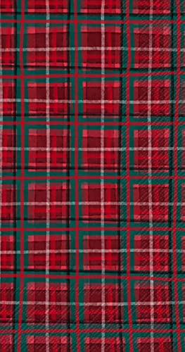 Boston International IHR 3-Ply Guest Towel Buffet Winter Holiday Christmas Paper Napkins, 16-Count, Timeless Traditions