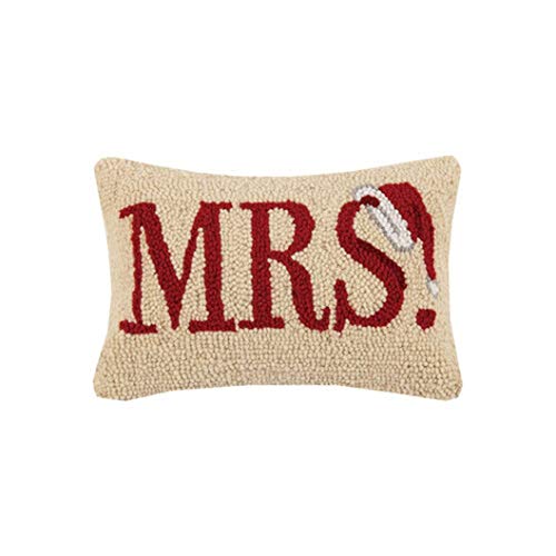 Peking Handicraft 31JSS656C12OB Mrs. Santa Hook Pillow, 8-inch Length