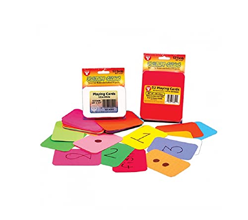 Hygloss Products White Blank Playing Cards - Fun for Games - Great Study Tool - Multitude of Uses - 2.5‚Äù x 3.5‚Äù - 52 Cards