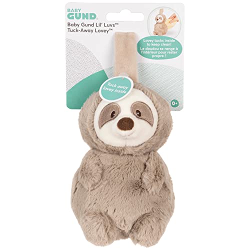 GUND Baby, Lil‚Äô Luvs Tuck-Away Lovey Reese Sloth, Ultra Soft Animal Plush Toy for Babies and Newborns
