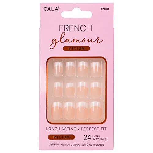 Cala French glamour 87830 nail kit 24 count, 24 Count