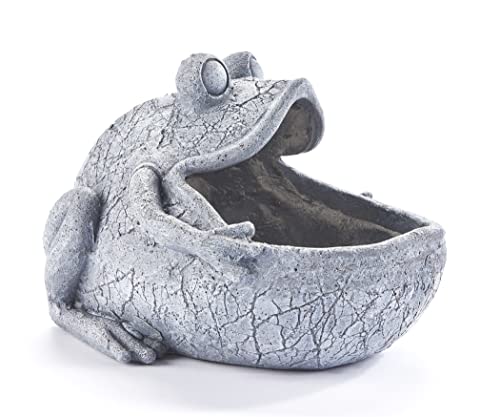 Giftcraft 717997 Oversized Frog Planter, 14-inch Length