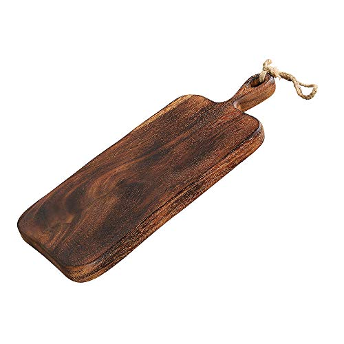 Frieling Zassenhaus Acacia Wood Serving Board with Handle, 18-Inch by 7.5-Inch, Natural