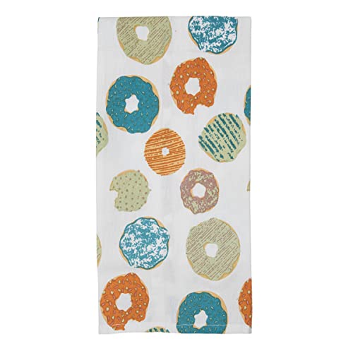 Foreside Home & Garden Yummy Donuts Multi Cotton Tea Towel