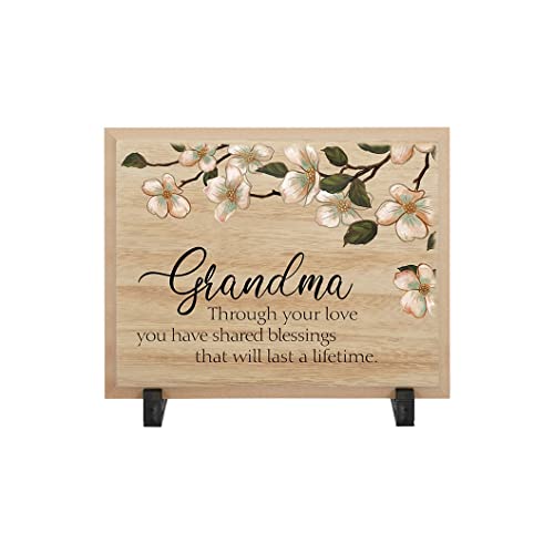 Carson Home Table Decor Plaque, 9-inch Length, Wood (Grandma)