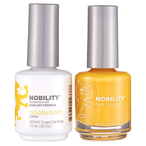 Lechat Nobility ‚Äì Gel Polish & Nail Lacquer Set (5 Shades of Yellow) - 5oz (Golden Glory NBCS019)