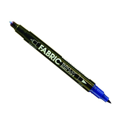 Uchida 122-C-3 Marvy Fabric Ball and Brush Marker, Blue