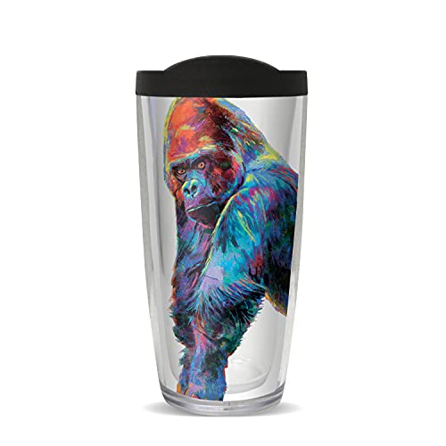 FREEHEART 22oz Tumbler - GORILLA- PD Moreno Pop Colors with Black Lid