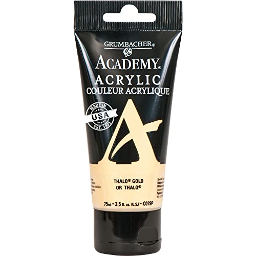 Chartpak GRUMBACHER Academy Acrylic Paint Size: 254 oz, Thalo Gold (C079P)