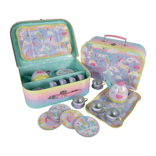 Floss & Rock 43P6398 Fantasy Musical Tin Tea Party Playset, Set of 15