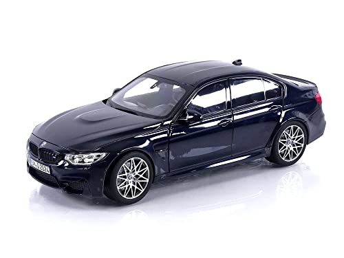 Motor City Classics 2017 M3 Competition Dark Blue Metallic 1/18 Diecast Model Car by Norev 183236
