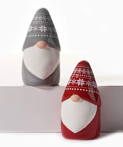 Giftcraft 666692 Gnome Salt and Pepper Set of 2, Ceramic