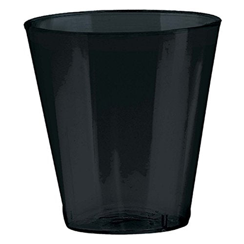 Big Party Pack Jet Black Shot Glasses | 2 oz. | Pack of 100 | Party Supply