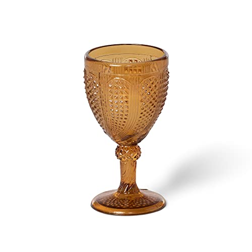 Park Hill Collection Vintage Stemmed Votive Holder with Amber Finish FAW20479