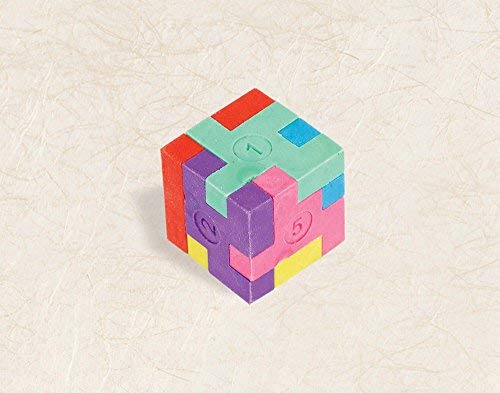 Amscan Fun-Filled, Puzzle Eraser, Supplies, Multicolor, 1 1/8" Party Favors, One Size,398076