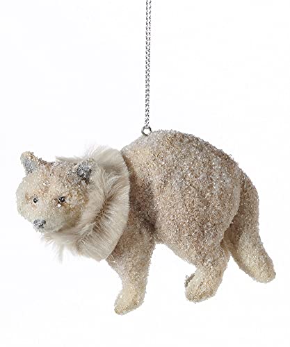 Giftcraft 682232 Christmas Bear Ornament, 2.5 inch, Polyresin
