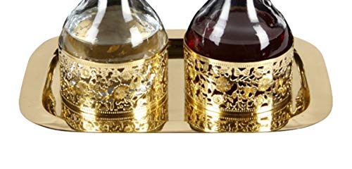 Christian Brands Sudbury Brass Cruet Tray Church Supplies, 10 Inch