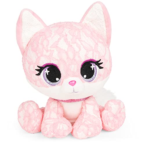 GUND P.Lushes Designer Fashion Pets Jessica Foxy Fox Premium Stuffed Animal Soft Plush, Pink, 6