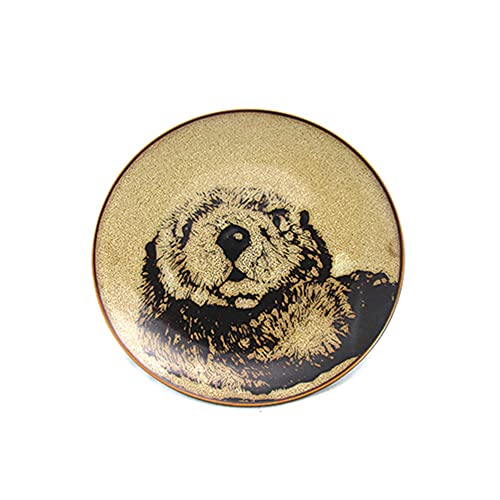 KRZH unison gifts TCD-481 8.25 Inch Sea Otter Salad Plate, Brown