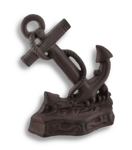 Moby Dick Specialties Decorative Cast Iron Nautical Anchor Doorstop